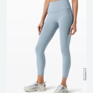 lululemon chambray light blue Wunder train size 6